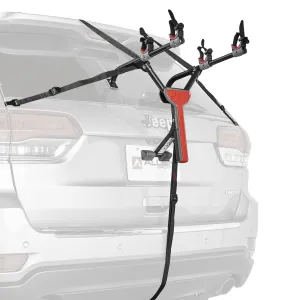 2-Bicycle Ultra Compact SUV Trunk Mounted Bike Rack Carrier w/ Secure Individual Tie-Downs
