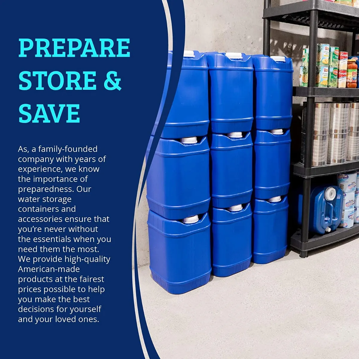 20-Gallon Stackable Water Container Essentials Kit
