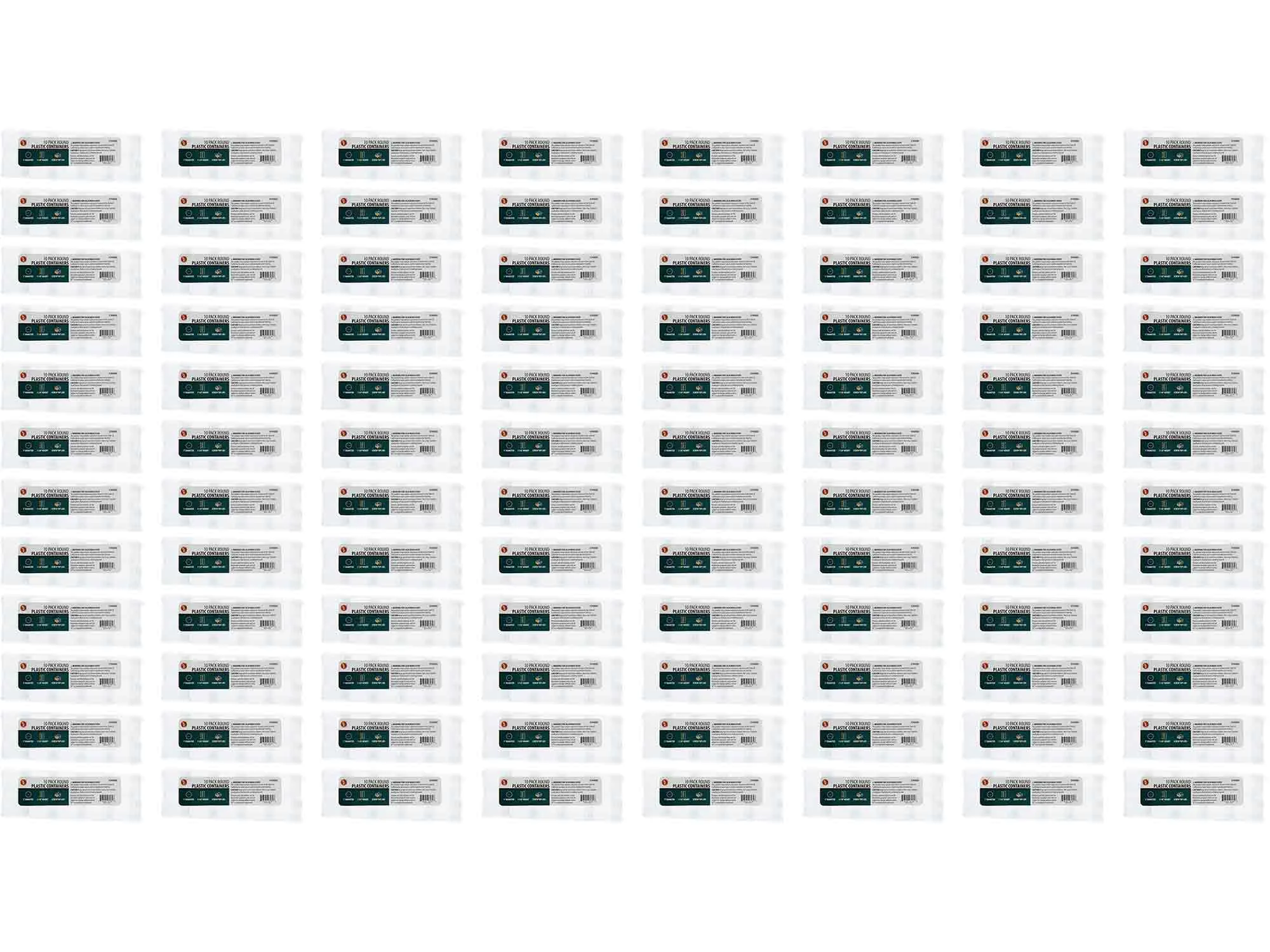 25.4mm - 1 inch Round Plastic Containers - 10pc