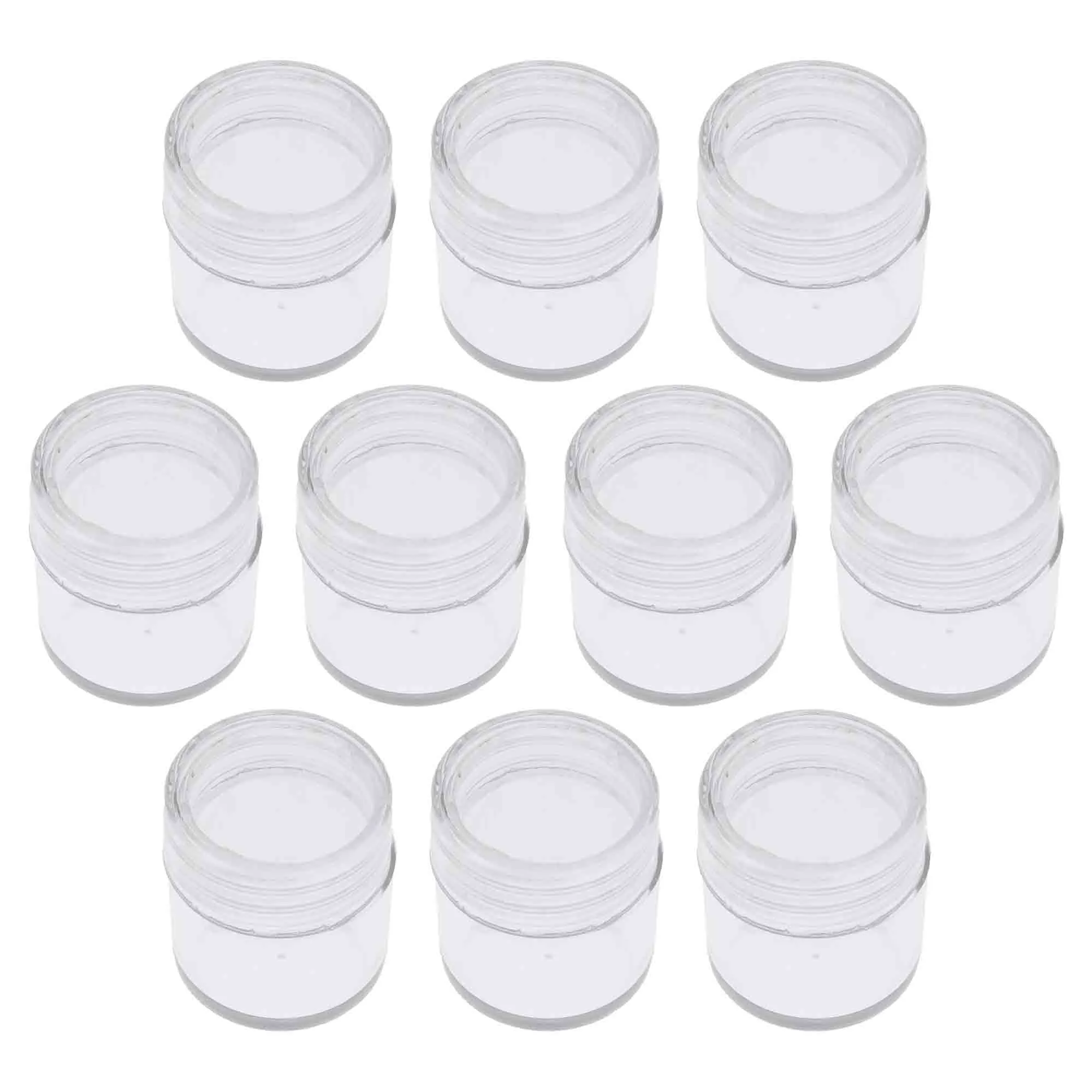 25.4mm - 1 inch Round Plastic Containers - 10pc