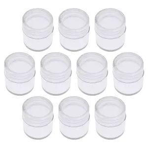 25.4mm - 1 inch Round Plastic Containers - 10pc