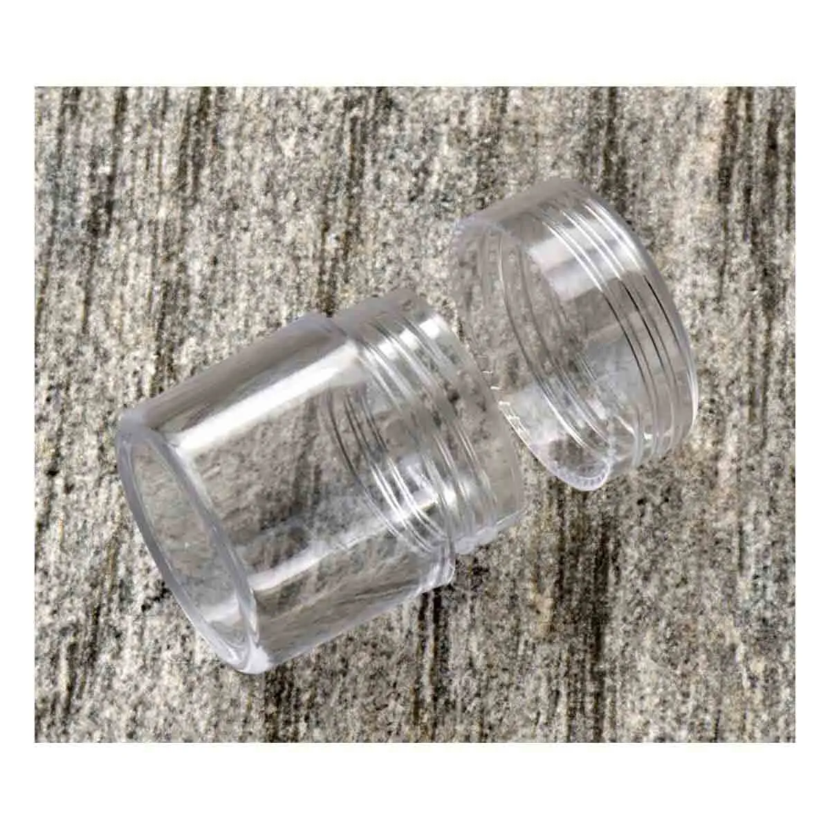 25.4mm - 1 inch Round Plastic Containers - 10pc