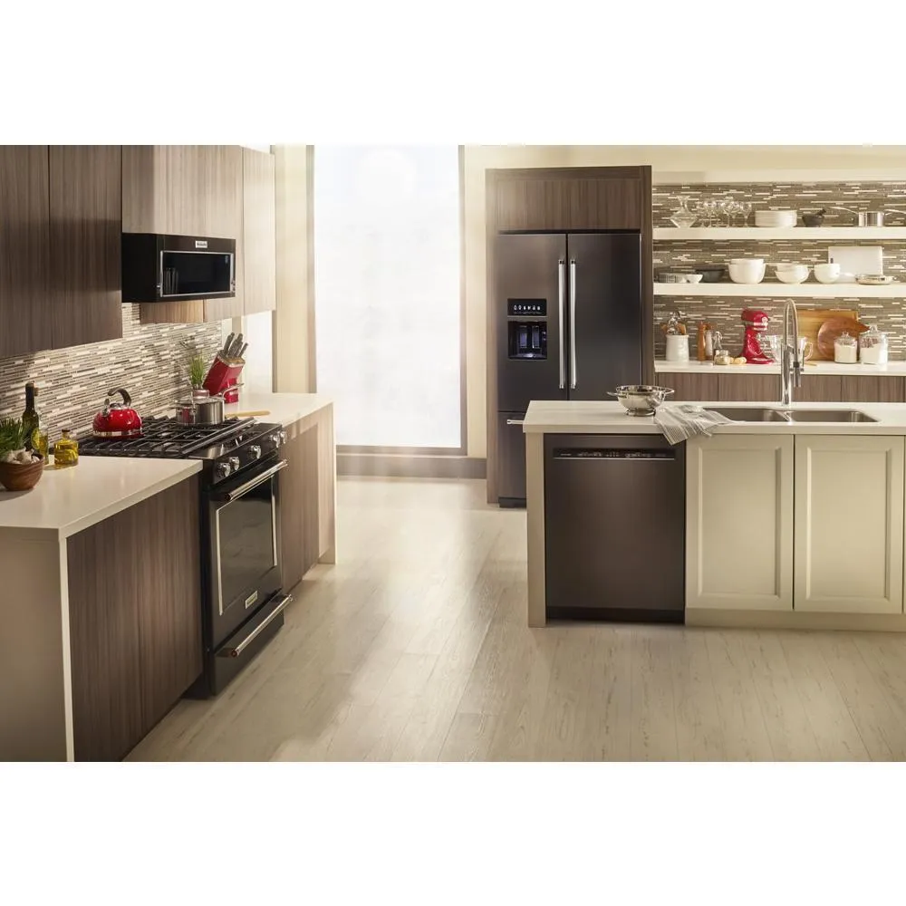 26.8 cu. ft. 36-Inch Width Standard Depth French Door Refrigerator with Exterior Ice and Water and PrintShield™ Finish