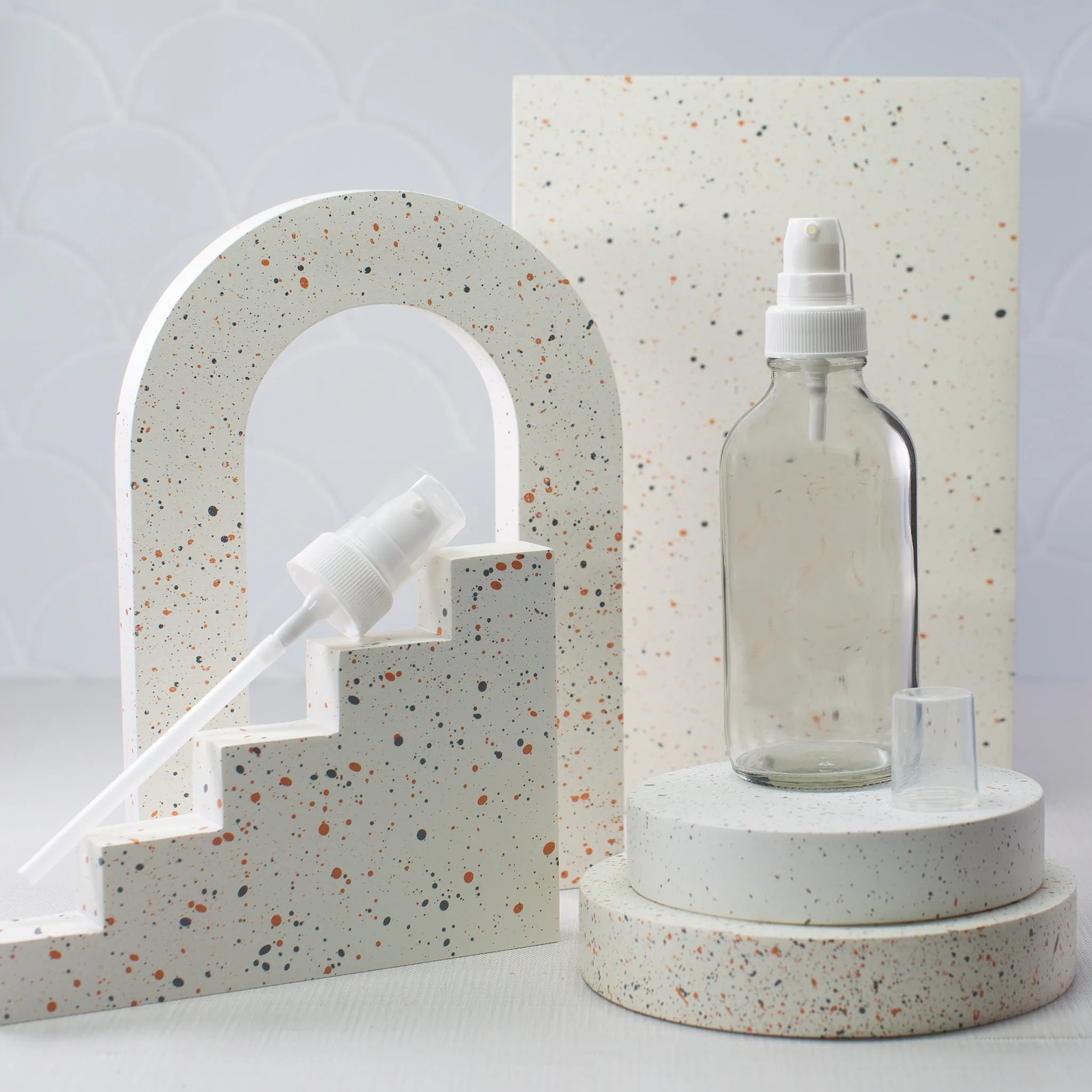 4 oz Clear Glass Bottle with 22-400 Neck
