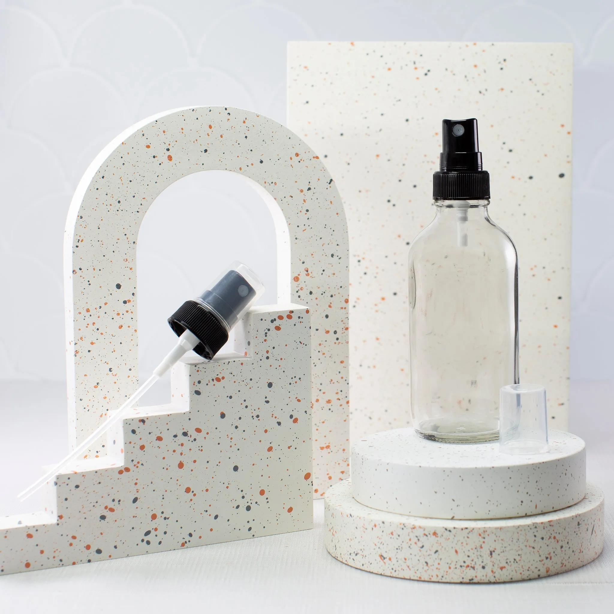4 oz Clear Glass Bottle with 22-400 Neck
