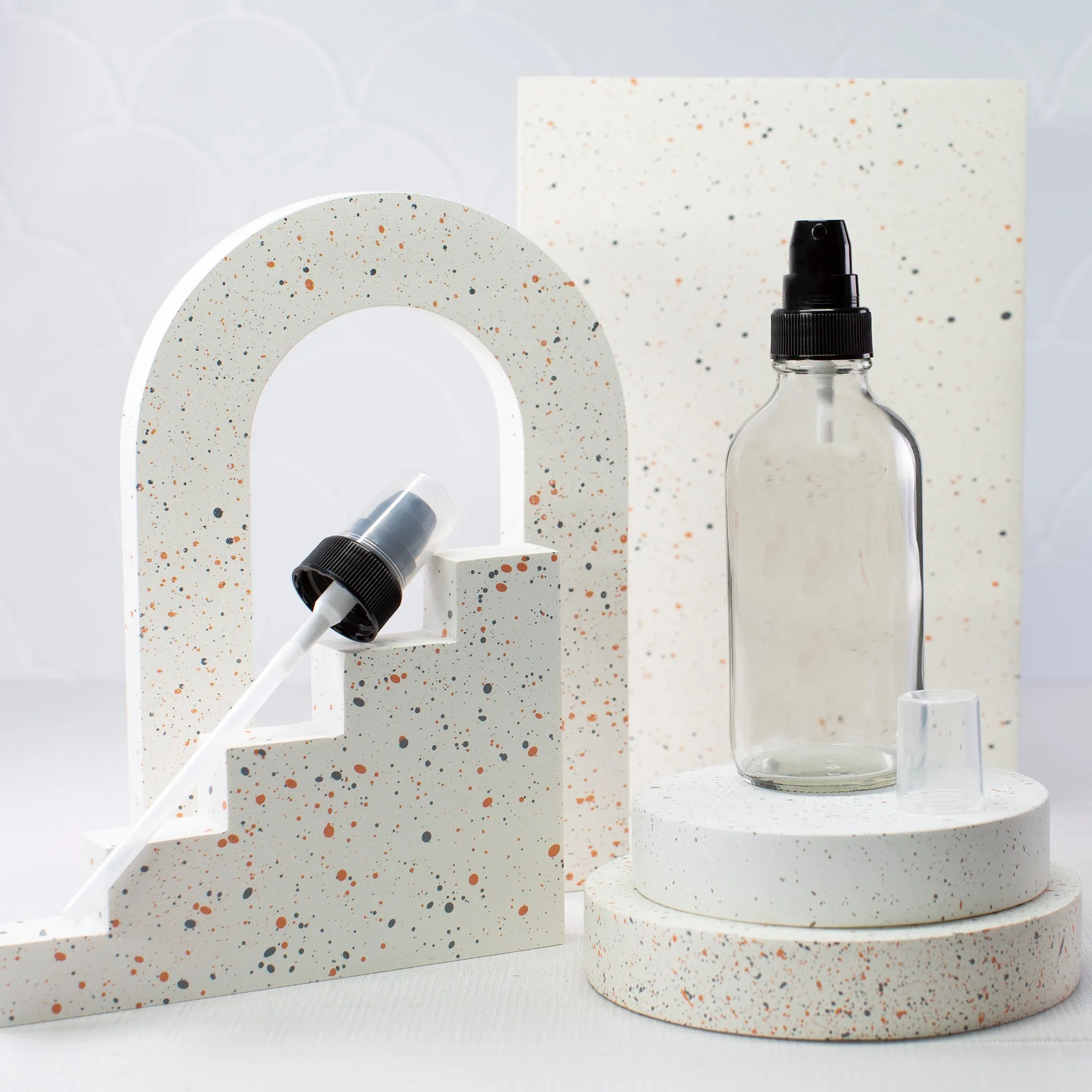 4 oz Clear Glass Bottle with 22-400 Neck