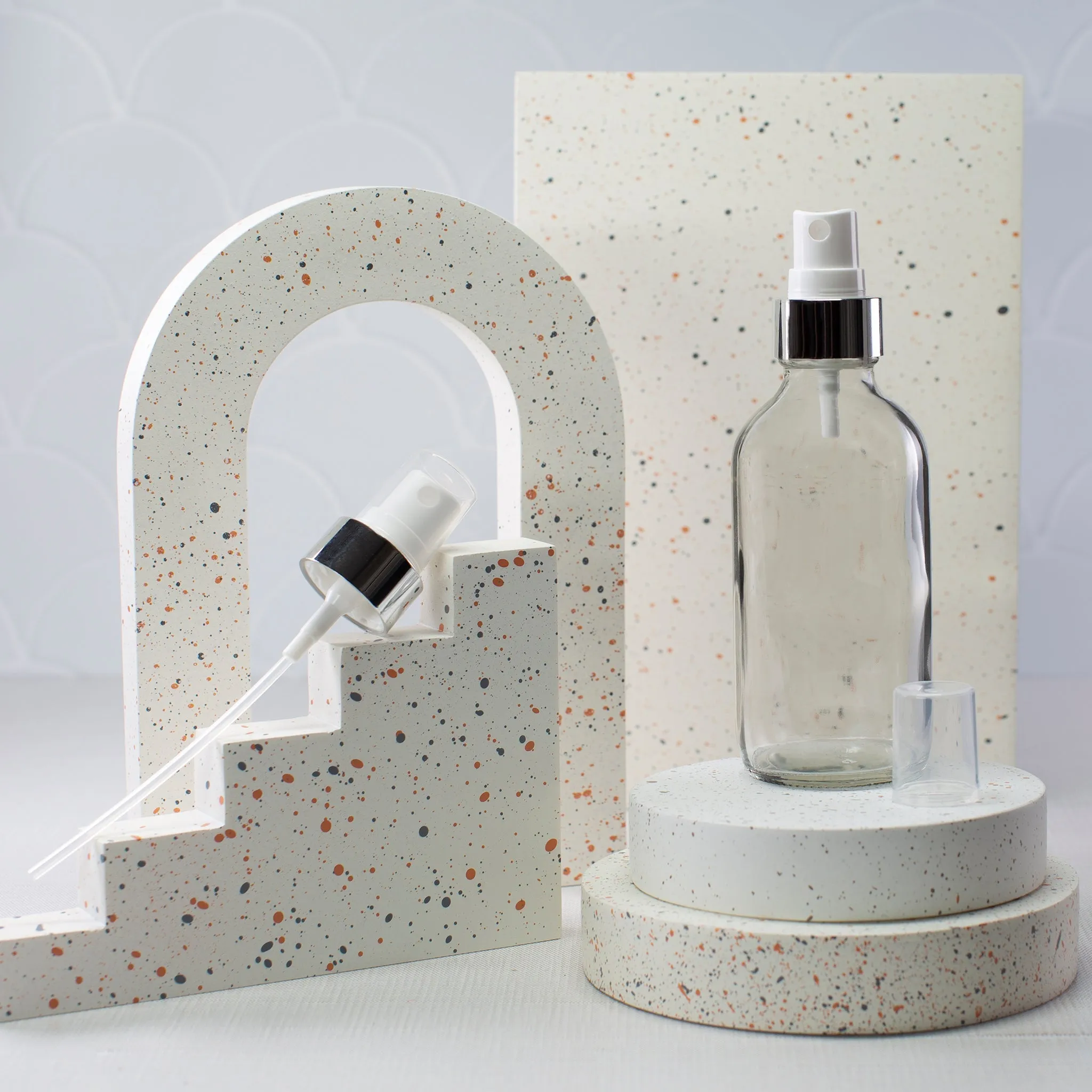 4 oz Clear Glass Bottle with 22-400 Neck