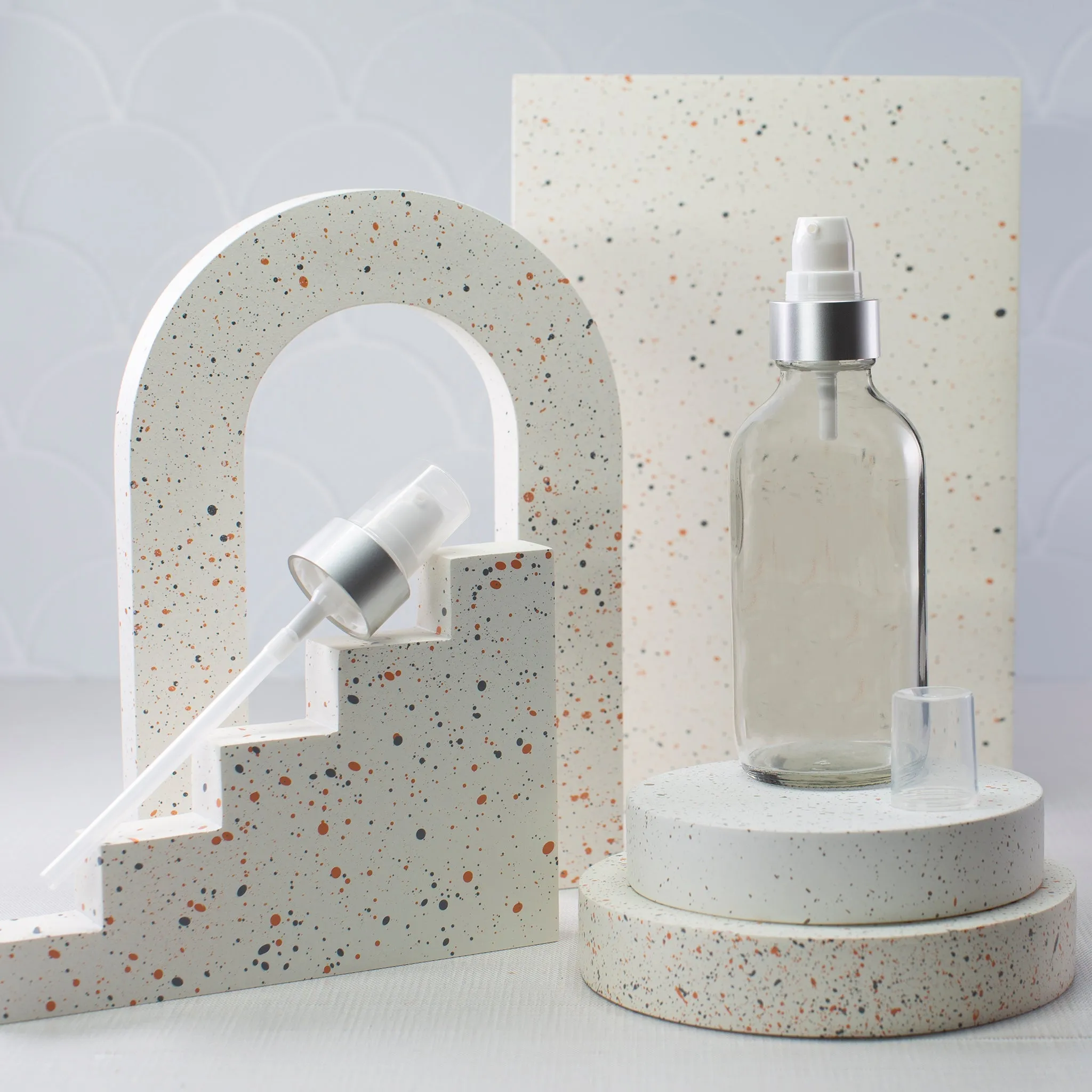 4 oz Clear Glass Bottle with 22-400 Neck