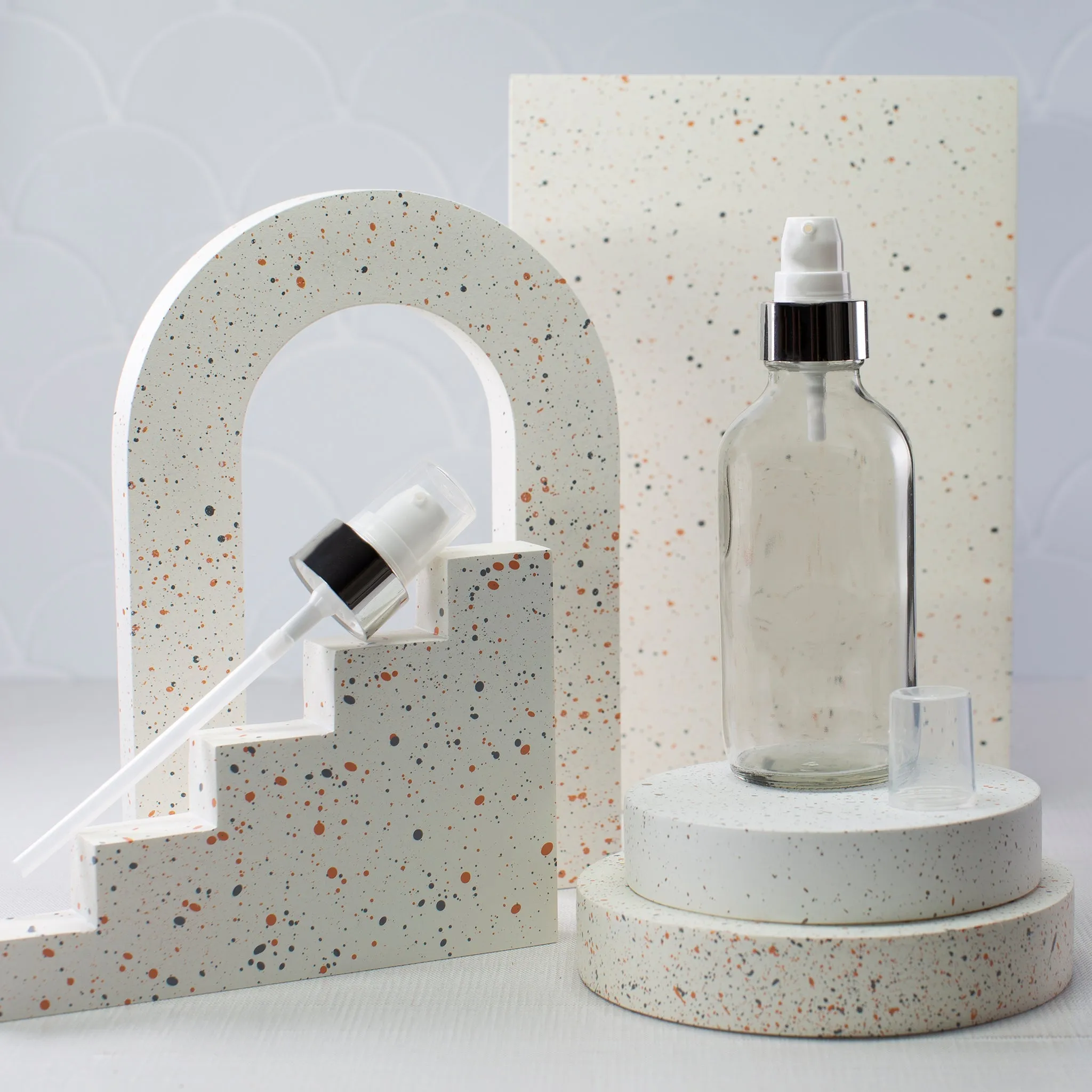 4 oz Clear Glass Bottle with 22-400 Neck