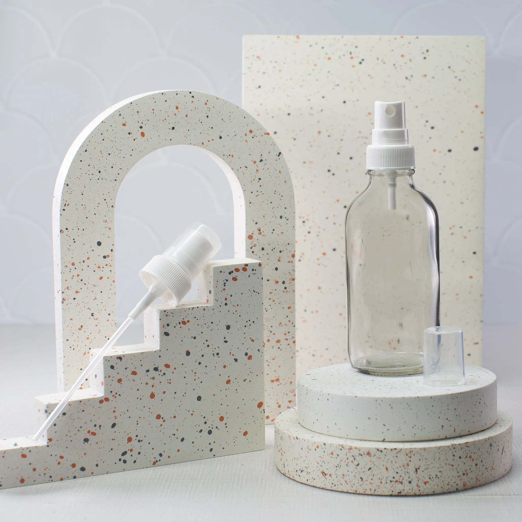 4 oz Clear Glass Bottle with 22-400 Neck