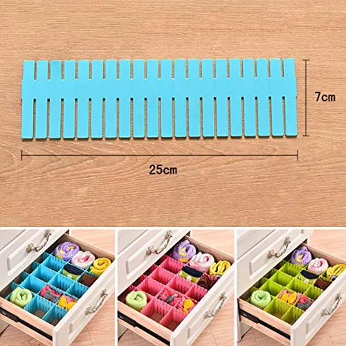 4 X Adjustable Drawer Clapboard Partition Divider Cabinet DIY Storage Organizer
