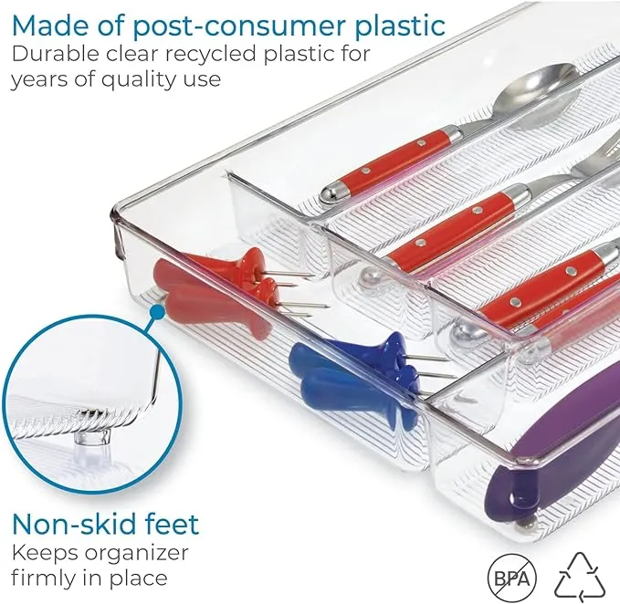 5 Compartment Cutlery Organizer