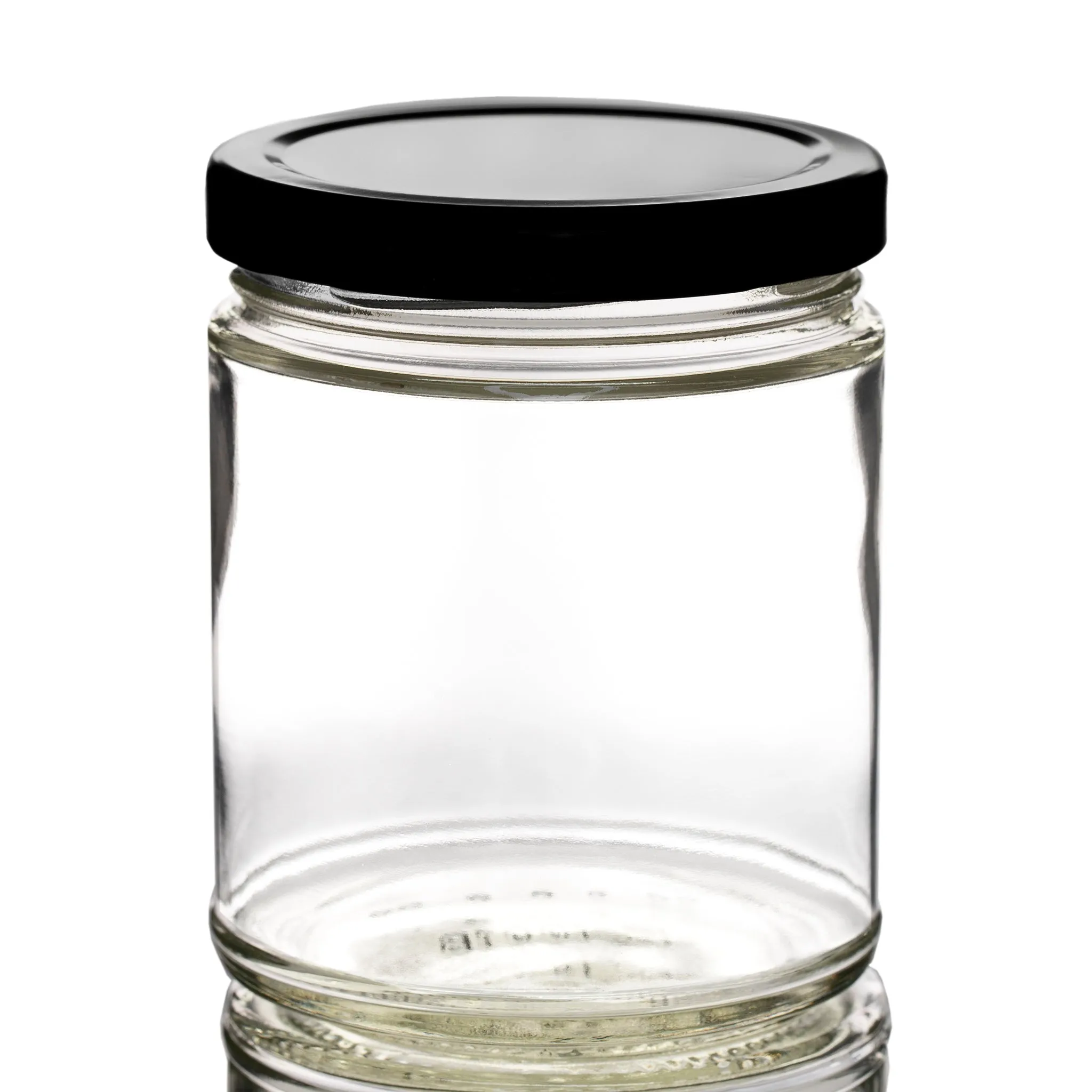 9 oz Clear Glass Jar with 70mm Lug Neck