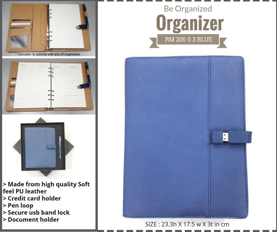 AMS-RM-200 S3 - PU Leather Organizers