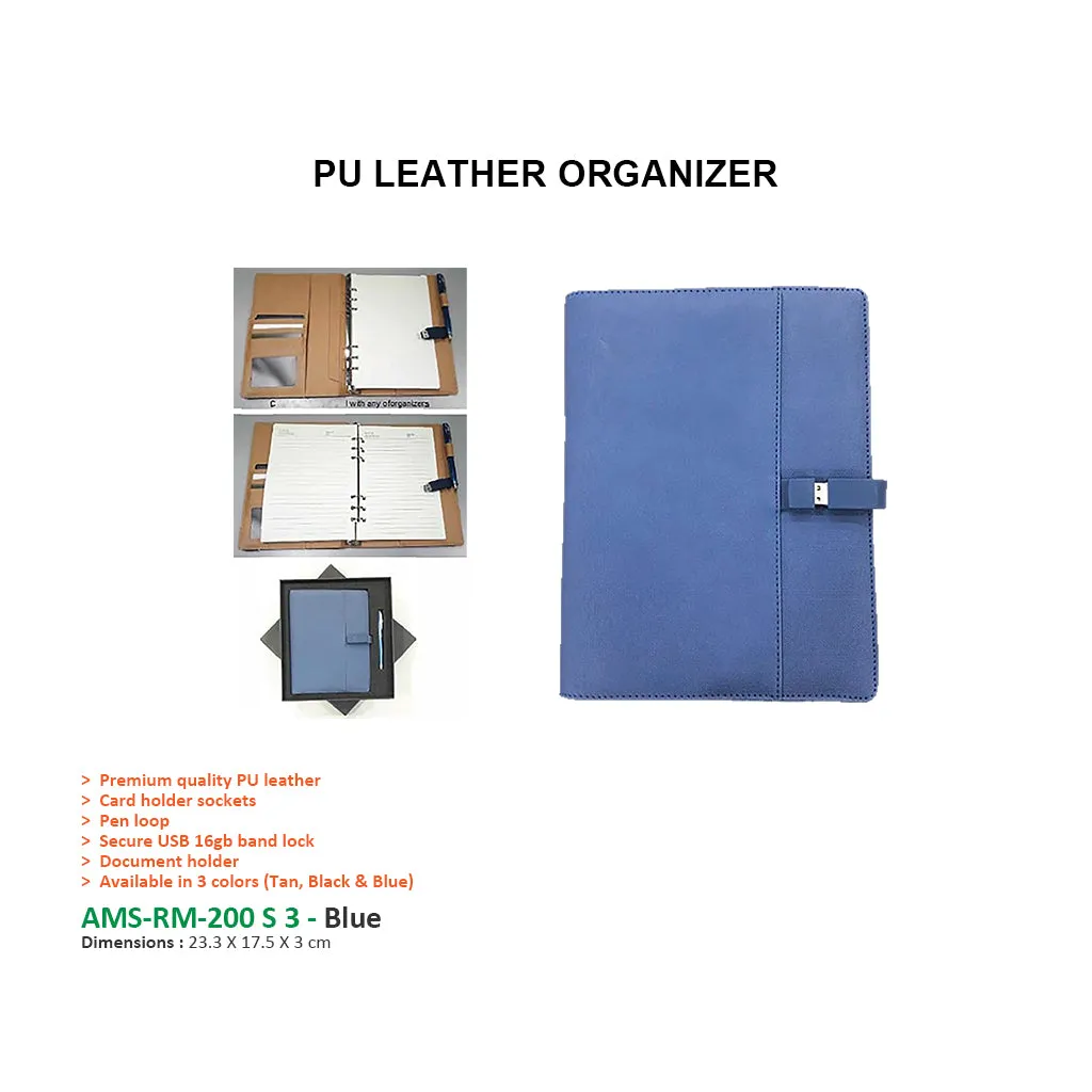 AMS-RM-200 S3 - PU Leather Organizers