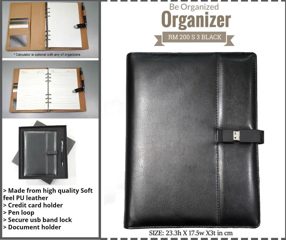 AMS-RM-200 S3 - PU Leather Organizers