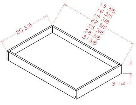 ASN- RS18-TypeA Highland Navy Assembled Roll Out Tray