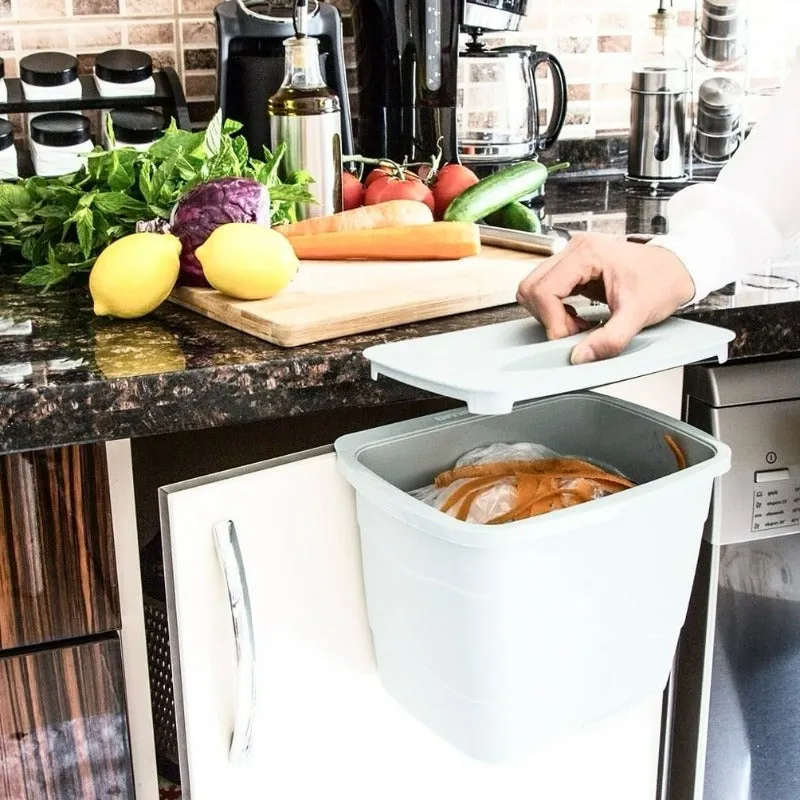 Attachable Dustbin With Lid White
