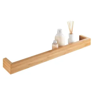 Bamboo 60cm Spice Rack & Wall Shelf