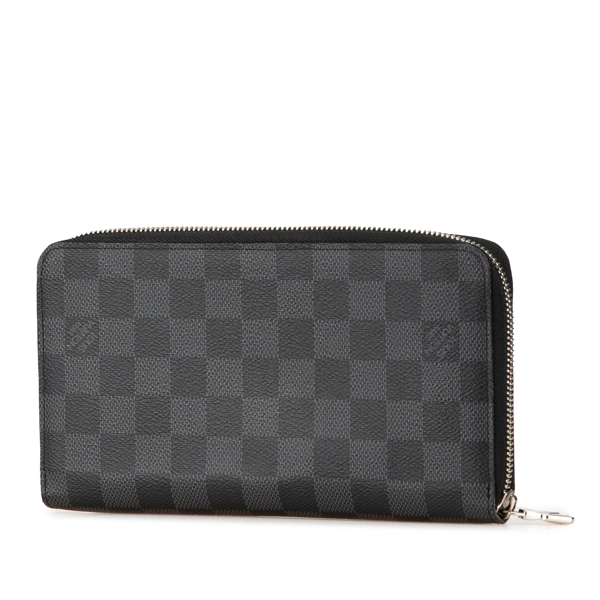 Black Louis Vuitton Damier Graphite Zippy Organizer Wallet