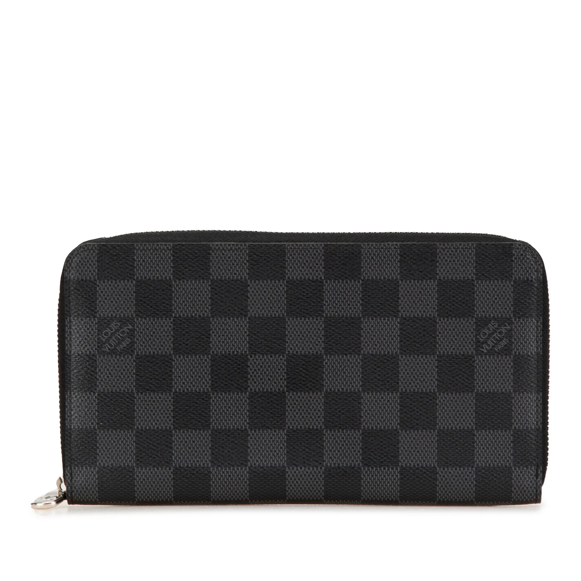 Black Louis Vuitton Damier Graphite Zippy Organizer Wallet