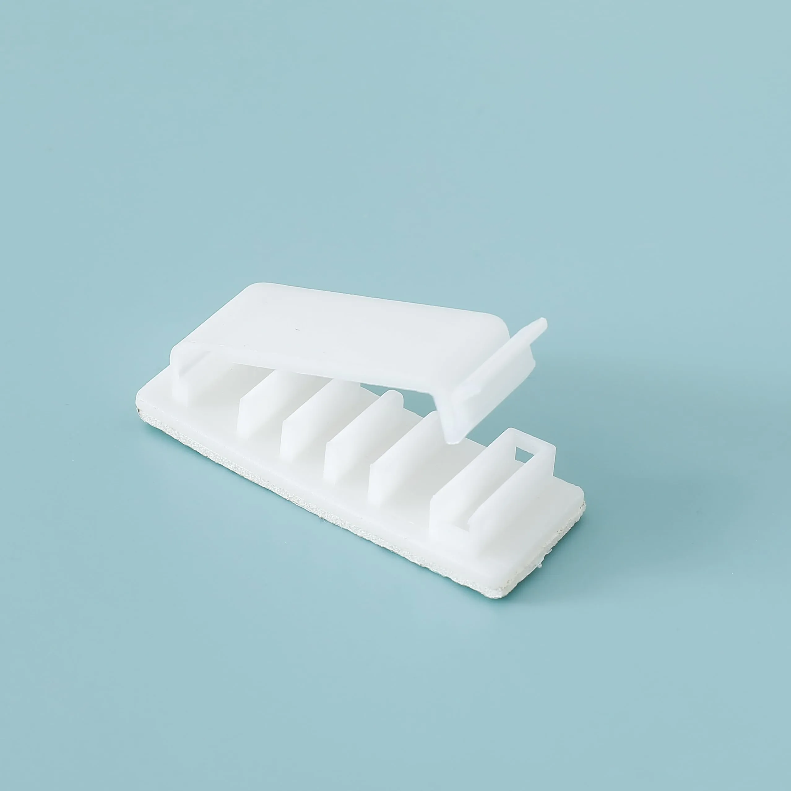 Cheston Cable Organizer Kit - 10-Piece Wire Management System | Self-Adhesive Cord Management for Wires, Charging, and Mouse Cords | White | Pack of 10