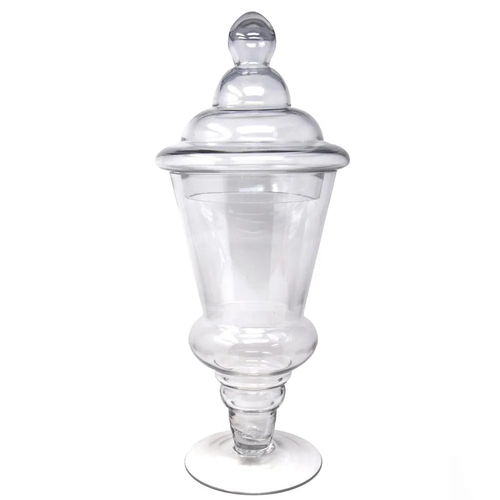 Clear Glass Apothecary Candy Jar, 21-Inch, Lolly