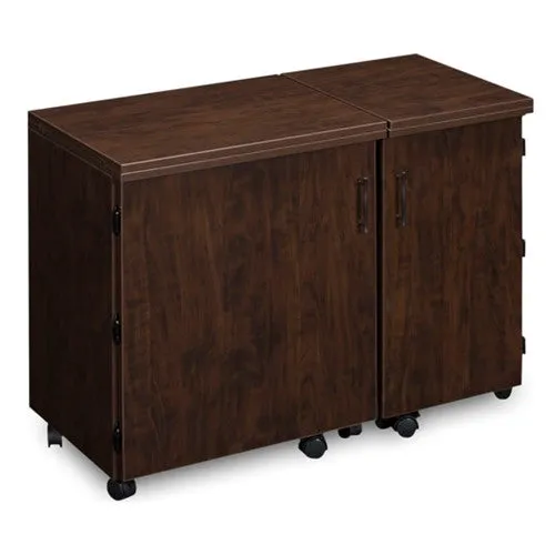 Compact Sewing Machine & Serger Cabinet in Pear Wood