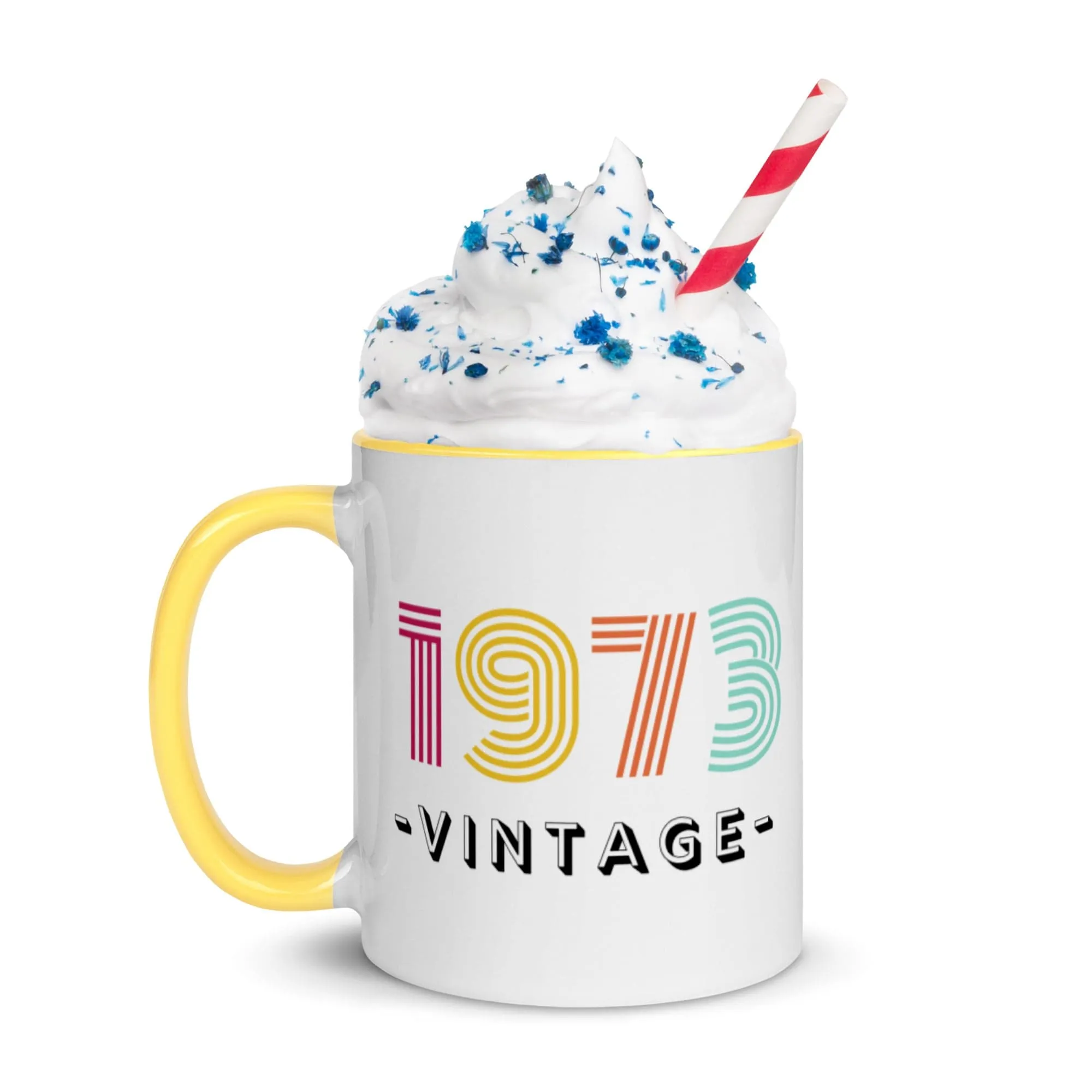 *Custom Year - Celebration Happy Birthday Mug 11 Oz - 5 Colors
