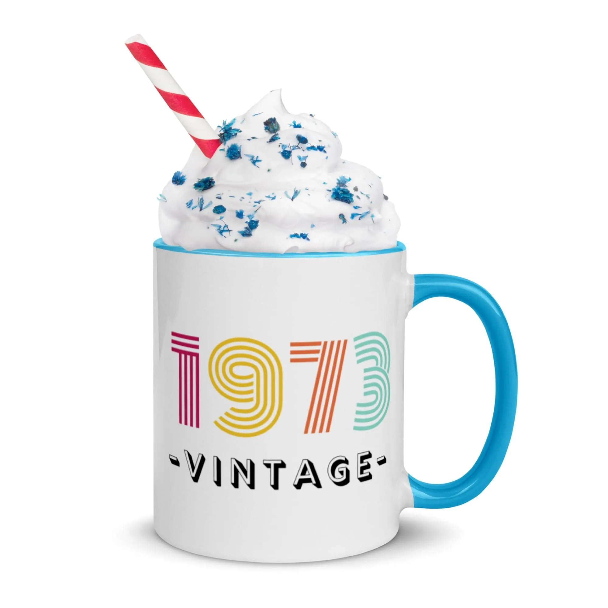 *Custom Year - Celebration Happy Birthday Mug 11 Oz - 5 Colors