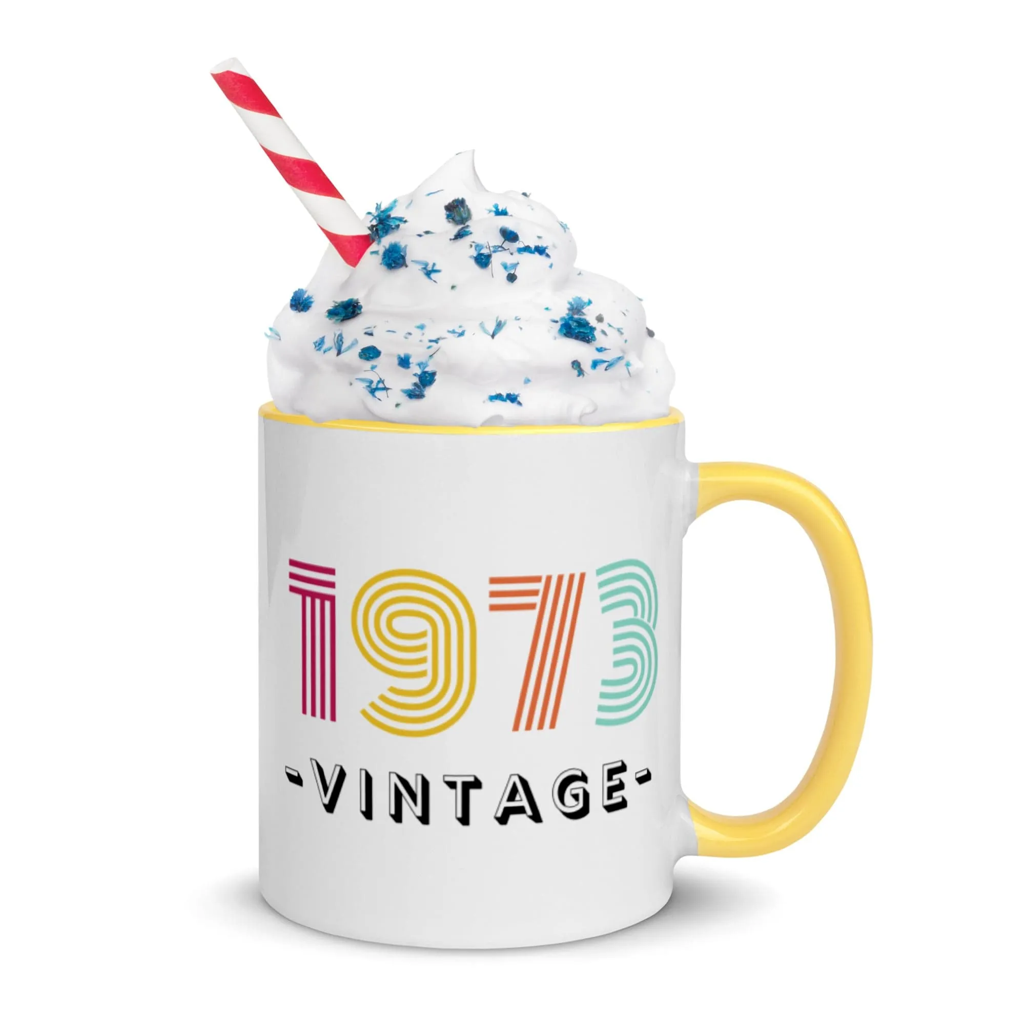 *Custom Year - Celebration Happy Birthday Mug 11 Oz - 5 Colors