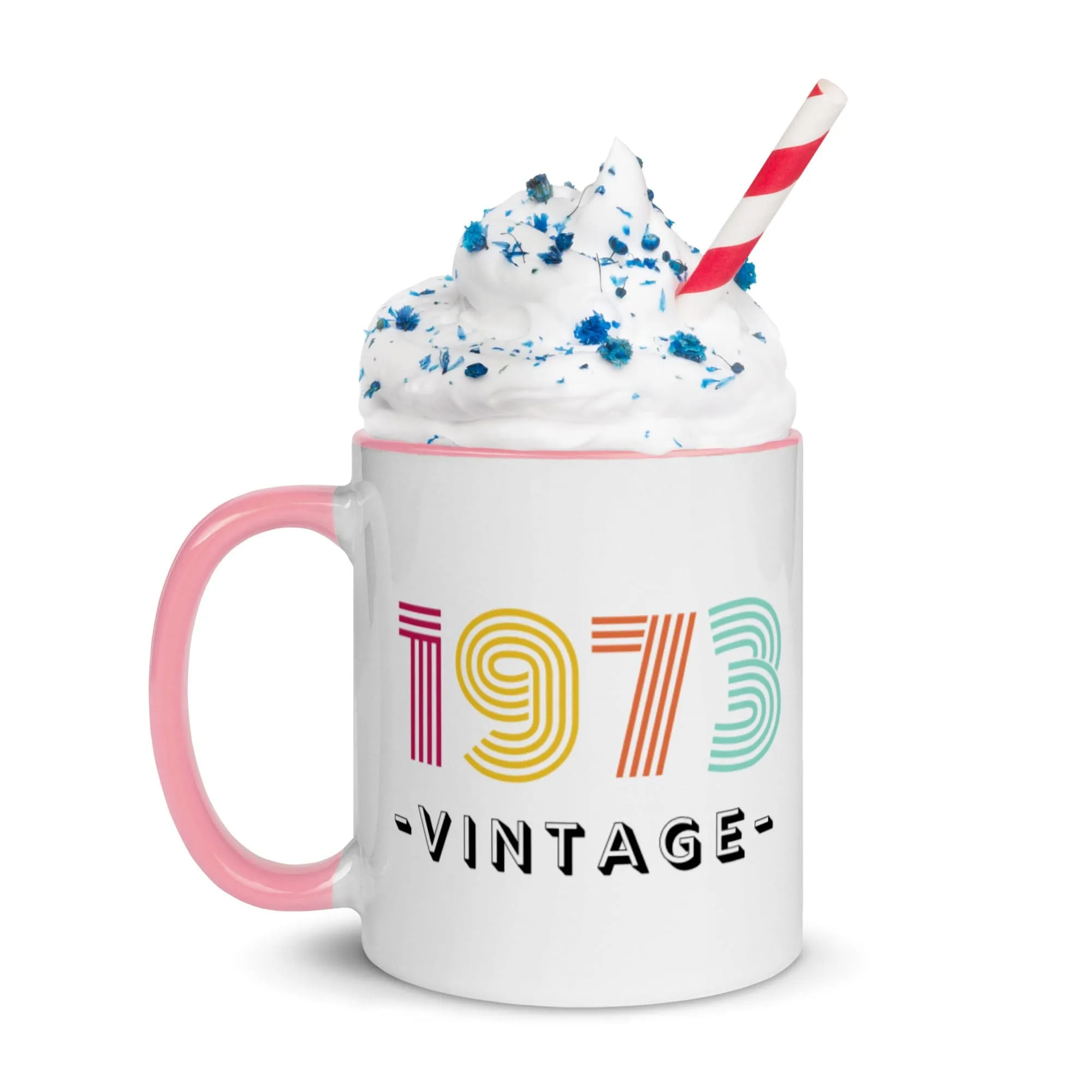 *Custom Year - Celebration Happy Birthday Mug 11 Oz - 5 Colors