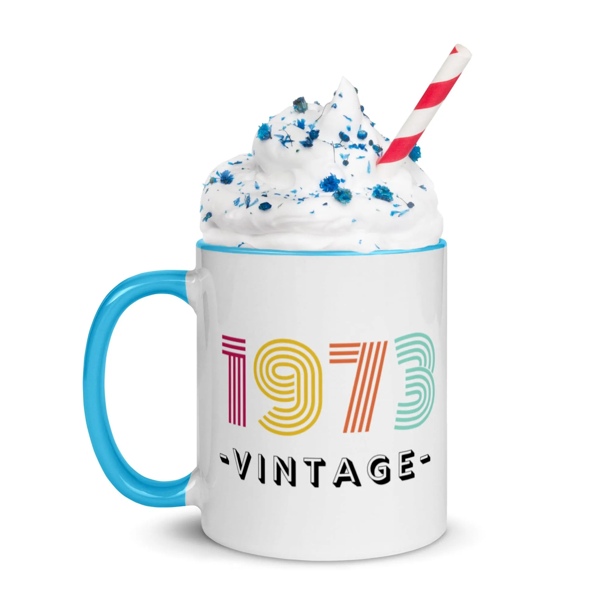 *Custom Year - Celebration Happy Birthday Mug 11 Oz - 5 Colors