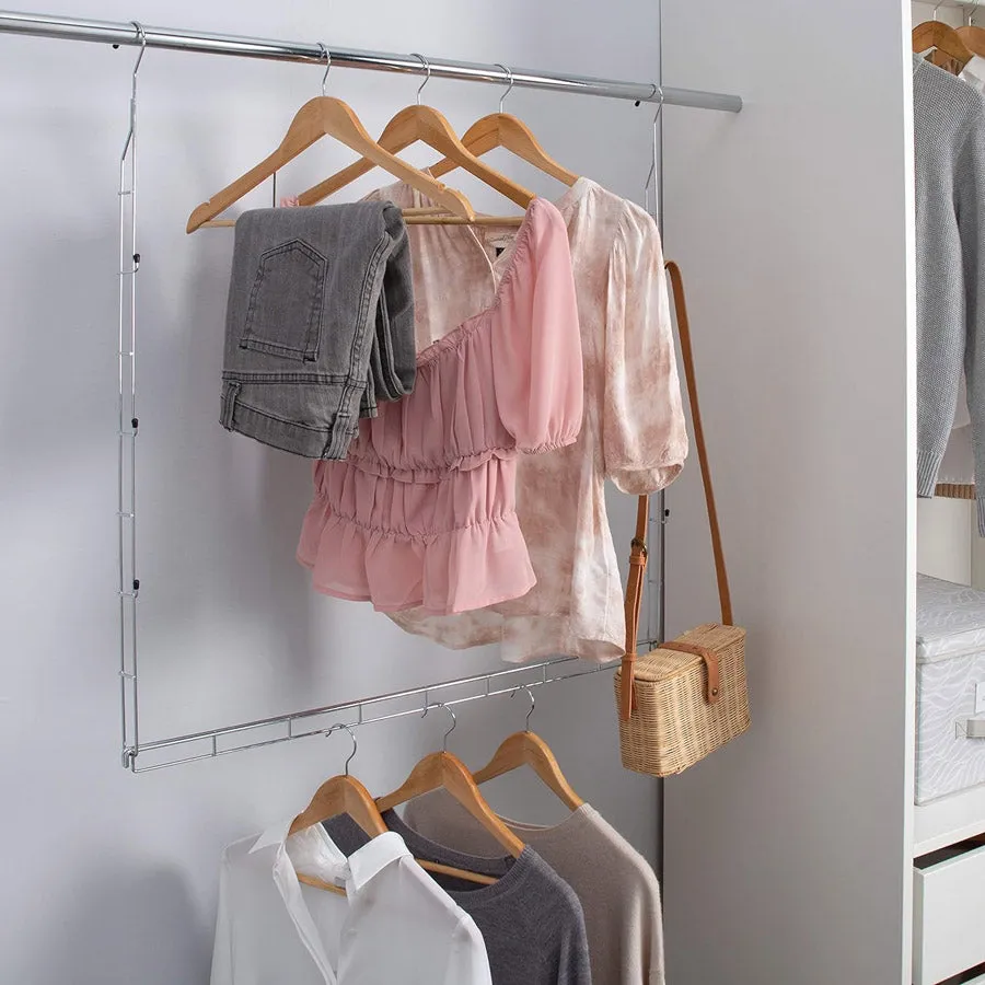 Double Up Adjustable Closet Rod