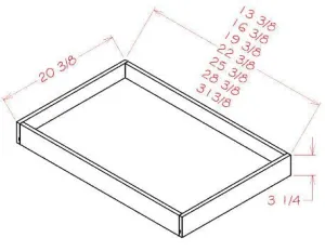 EW- RS30-TypeA Edgeline White RTA Roll Out Tray