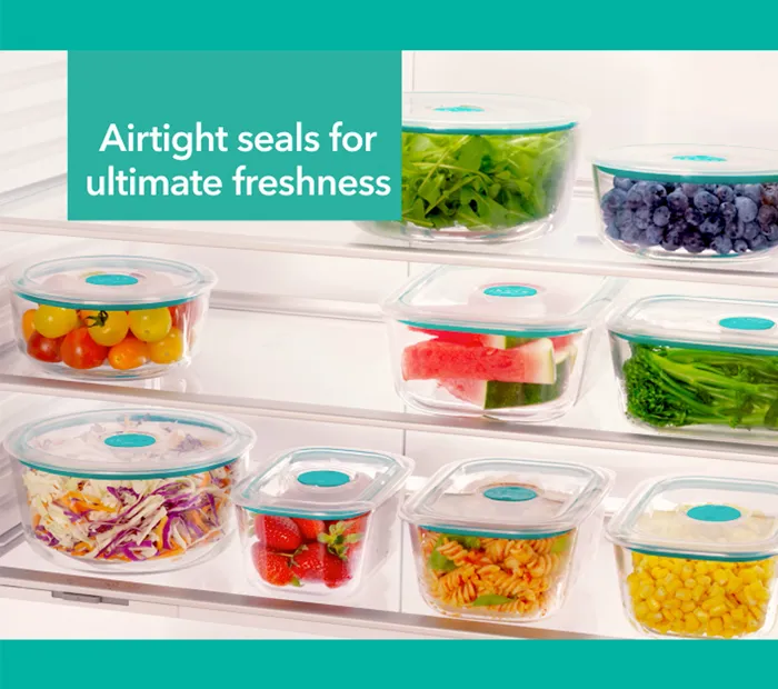 Glass Containers, Round, 500ml