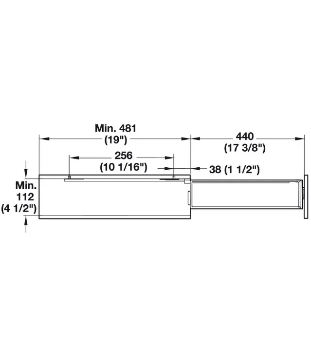 Hafele Pull-Out Base 2-Tier 90°