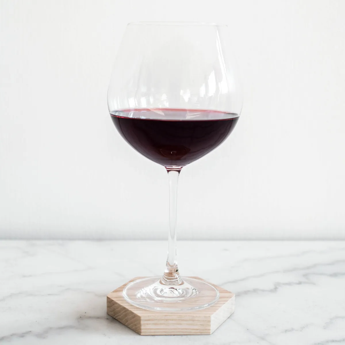 Hexagonal coasters for glass cups