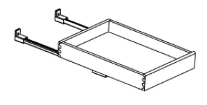 HSW-ROT18 Harbor White RTA Roll Out Tray