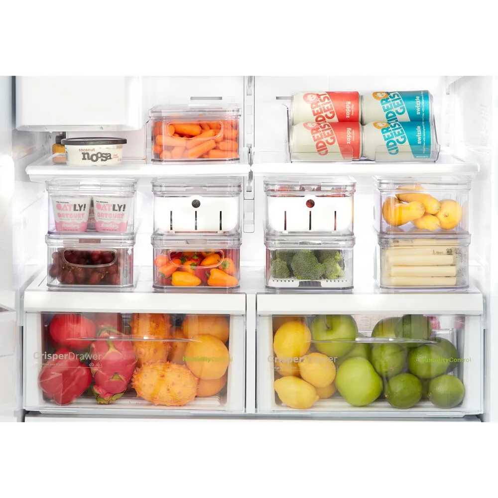 iDesign Crisp Bin 6" X 12" made with 100% Recycled Clear Plastic