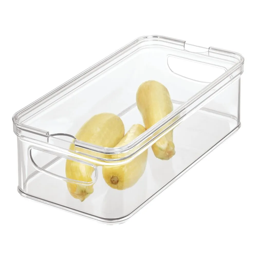 iDesign Crisp Bin 6" X 12" made with 100% Recycled Clear Plastic