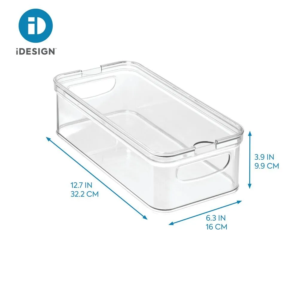 iDesign Crisp Bin 6" X 12" made with 100% Recycled Clear Plastic