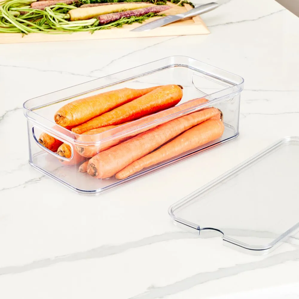 iDesign Crisp Bin 6" X 12" made with 100% Recycled Clear Plastic