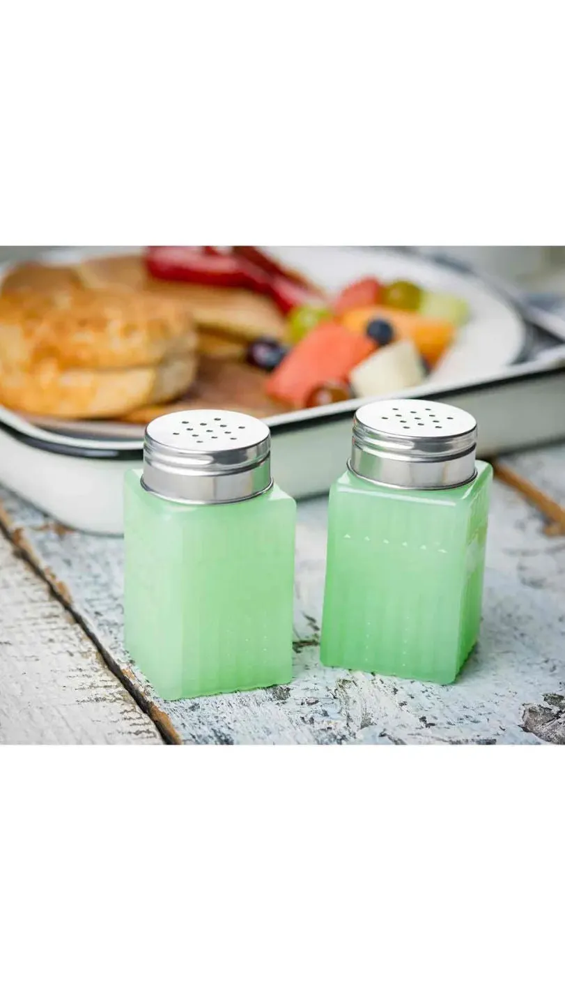 Jadeite Salt & Pepper Shakers