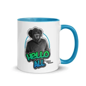 Jim "Hello All" Mug with Colour Inside