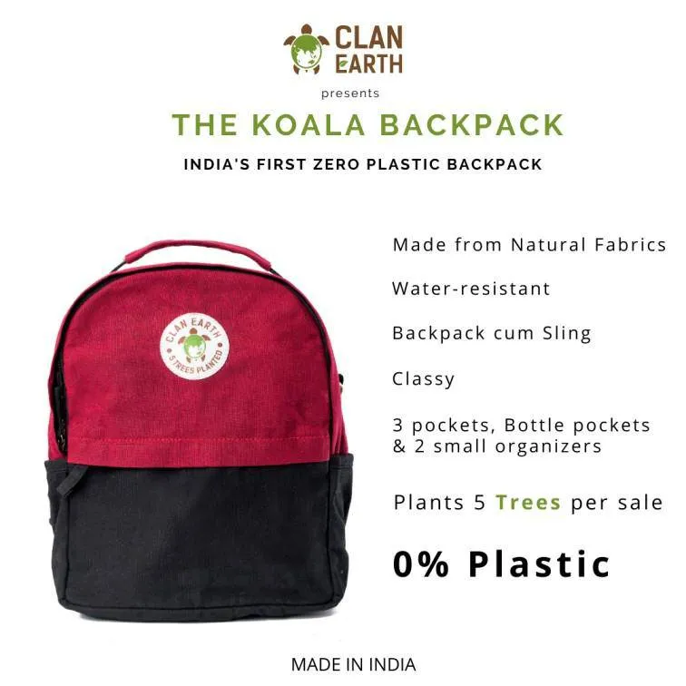 Koala Walnut Brown - Everyday Carry Eco-Friendly Backpack