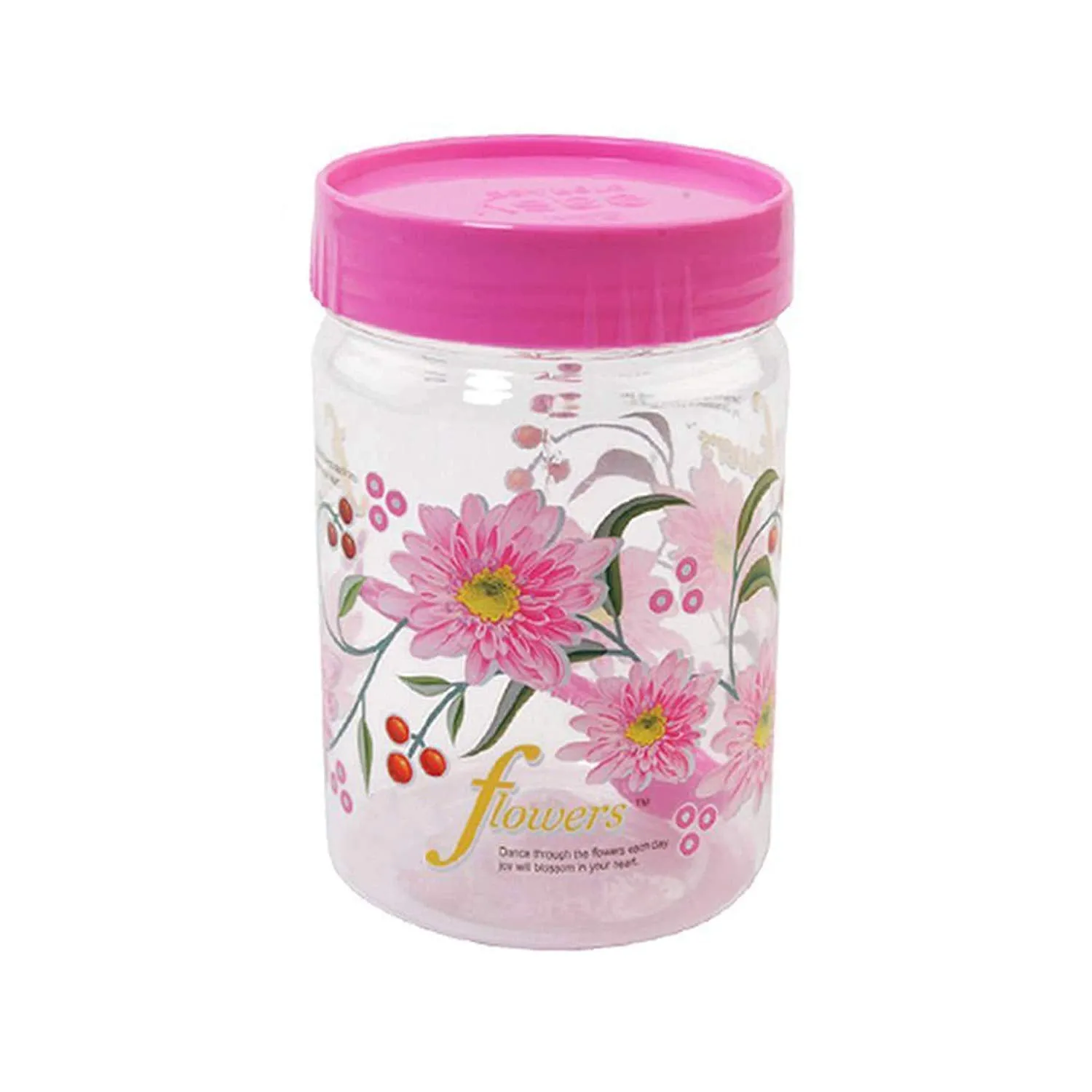 Kuber Industries 12 Piece Plastic Container Set, 1100ml, Pink