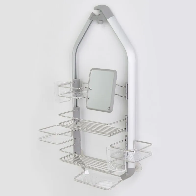 Landre Silver Adjustable Hanging Shower Caddy