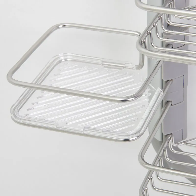 Landre Silver Adjustable Hanging Shower Caddy