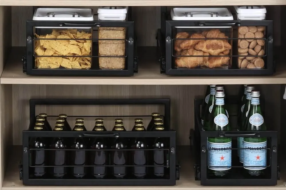 Large Pull Out Pantry Drawer Black